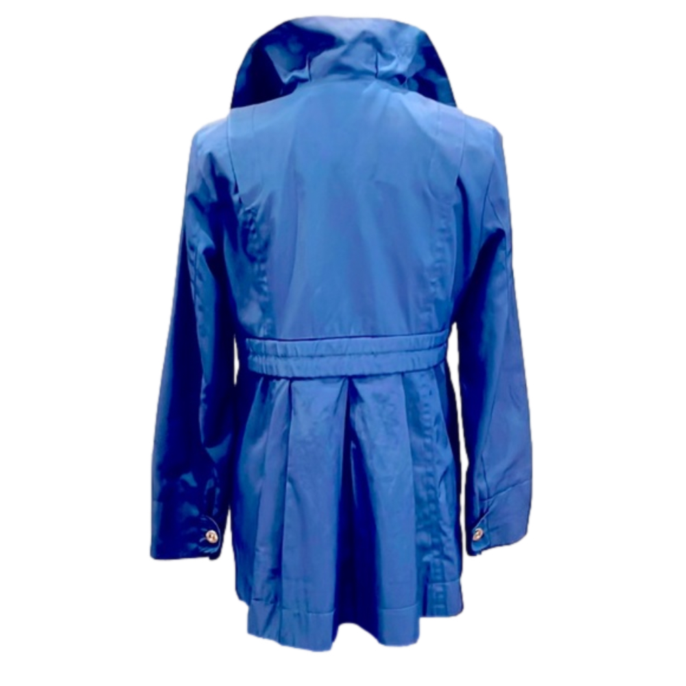Nine West Trench Coat Royal Blue Size M - Picture 4 of 6